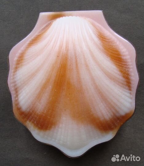 Пудреница. Ракушка. 875 проба. В родной коробке