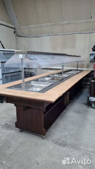 Стол шведский тепловой tecfrigo isola 6M BM темный