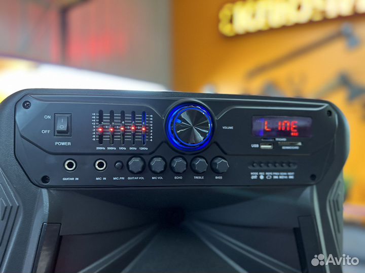 Колонка караоке 2 микрофона Meirende MR-302