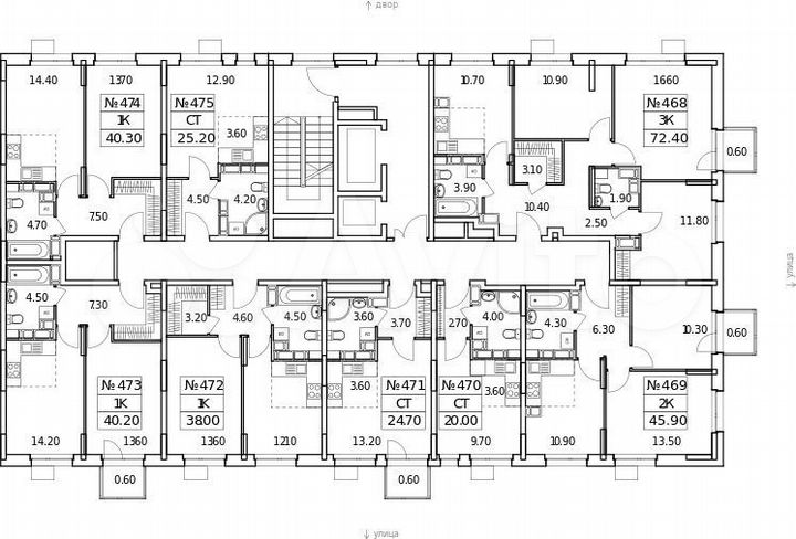 Квартира-студия, 23,1 м², 3/6 эт.