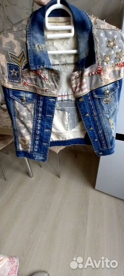 Джинсовая желетка