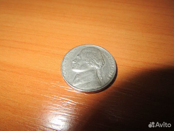 Монета liberty 1973 5 центов