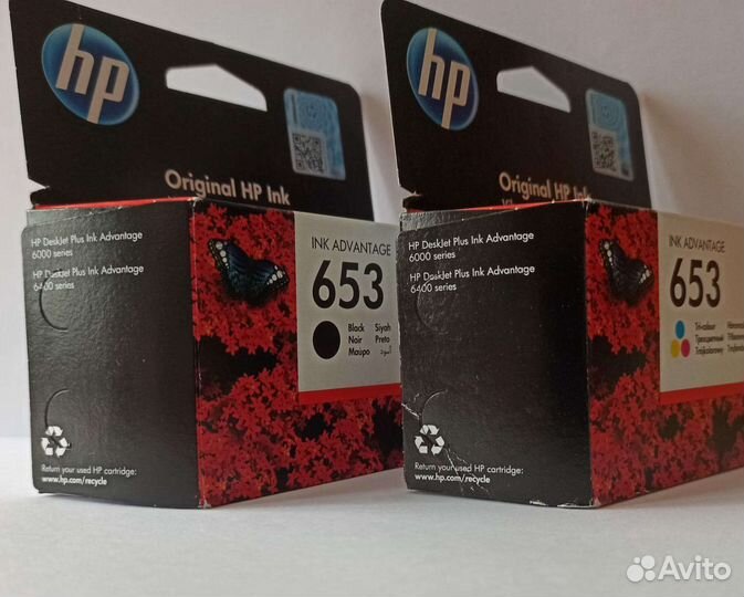Картриджи струйные HP 653 оригинальный