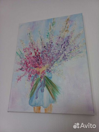 Картина маслом на холсте 3040 для дома подарок