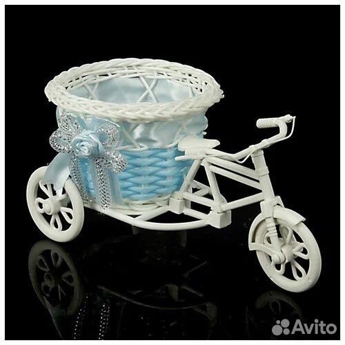 Велосипед цветы