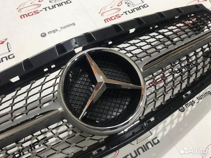 Решетка Mercedes B-Class w246 Diamond Silver Х/З