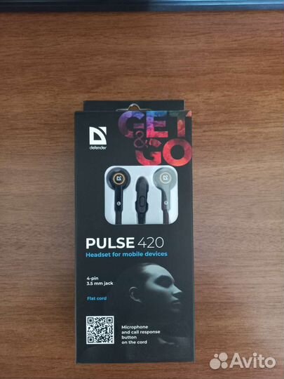 Наушники с микрофоном Defender