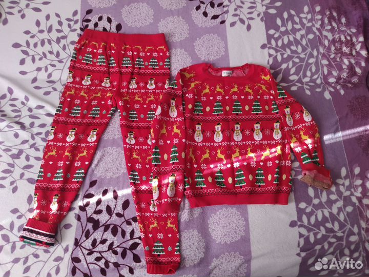 Новогодний теплый костюм