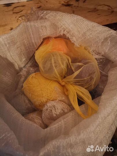 Мешок ниток для вязания