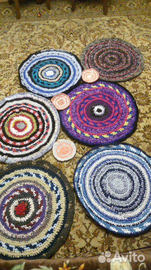 Вязаные коврики