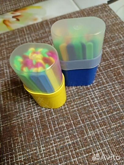 Набор счетных палочек в пенале, 2 набора по 50 шт