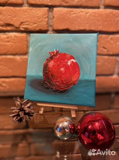 Картина на холсте 15х15см. Подарки