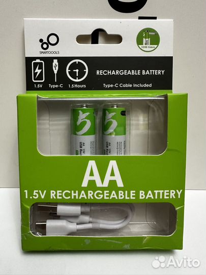 USB-Батарейки аа (пальчиковая) с быстрой зарядкой