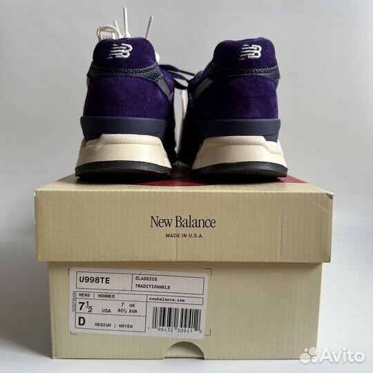 Teddy Santis x New Balance 998 Plum Purple USA U99