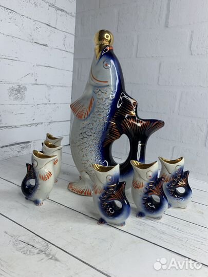 Штоф набор рыба СССР