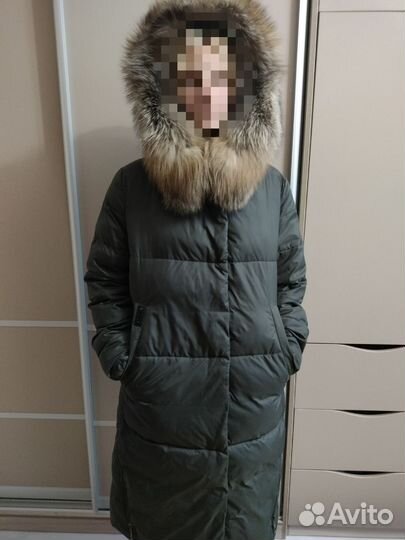 Пуховик женский длинный