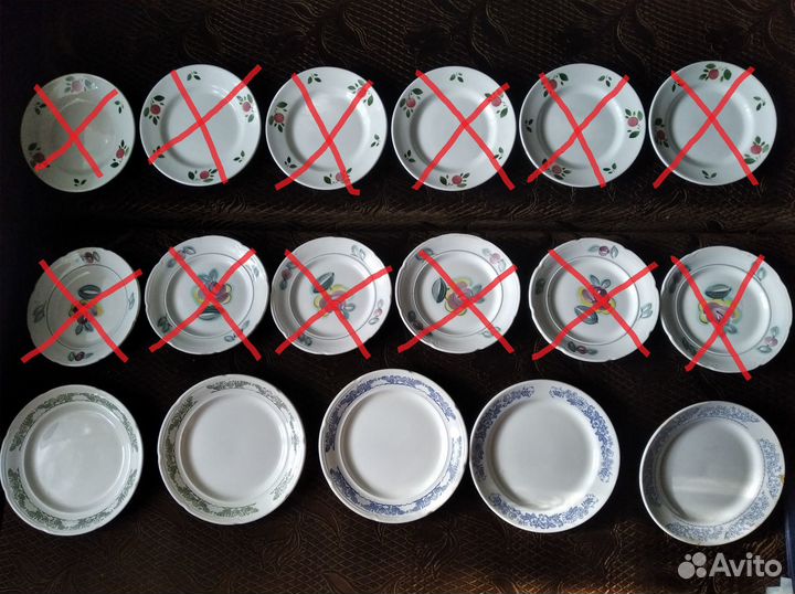 Тарелки, Чашки, Блюдца СССР. зик, Песочное