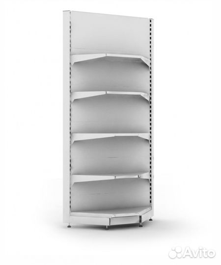 Стеллаж пристенный угловой