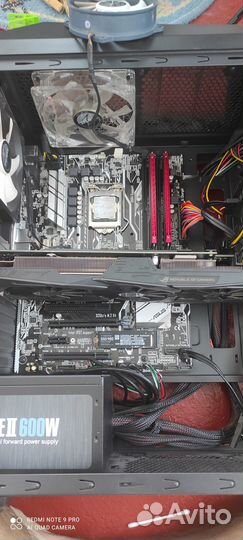 Материнская плата 1151v1, i 5 7600k+ башня