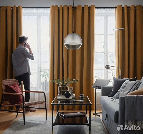 Шторы гардины IKEA birtna икеа биртна новые