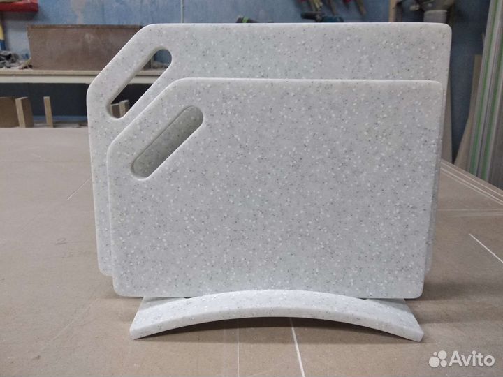 Доска разделочная из искусственного камня, полочки