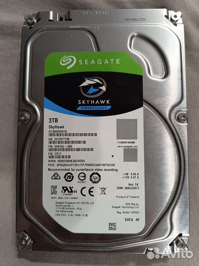 Жесткие диски Hitachi, WD и Seagate на 3 TB