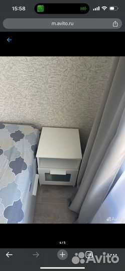 Кровать двухспальная 160 200 IKEA+2 тумбы