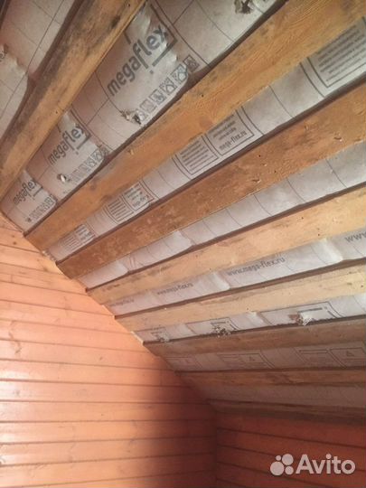 Утеплитель эковата для кровли, мансарда