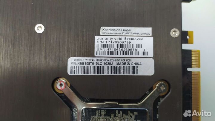 Видеокарта Palit GTX 1080TI 11Gb