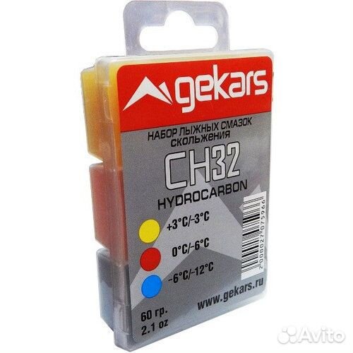 Набор парафинов скольжения gekars сн-32 темп. +3