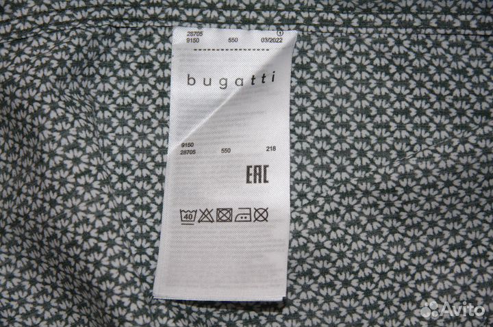 Bugatti Рубашка Ворот 41/42 L