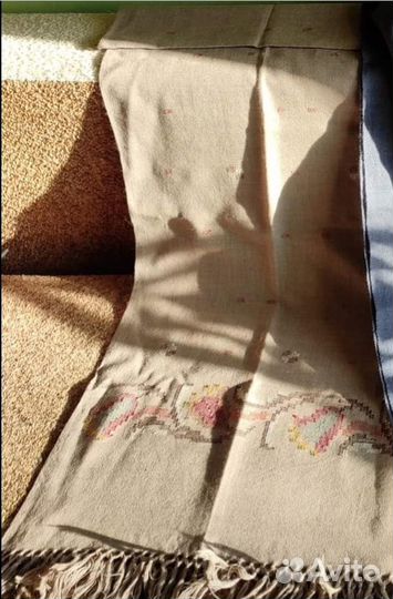 Шаль палантин из шерсти горной ламы новый