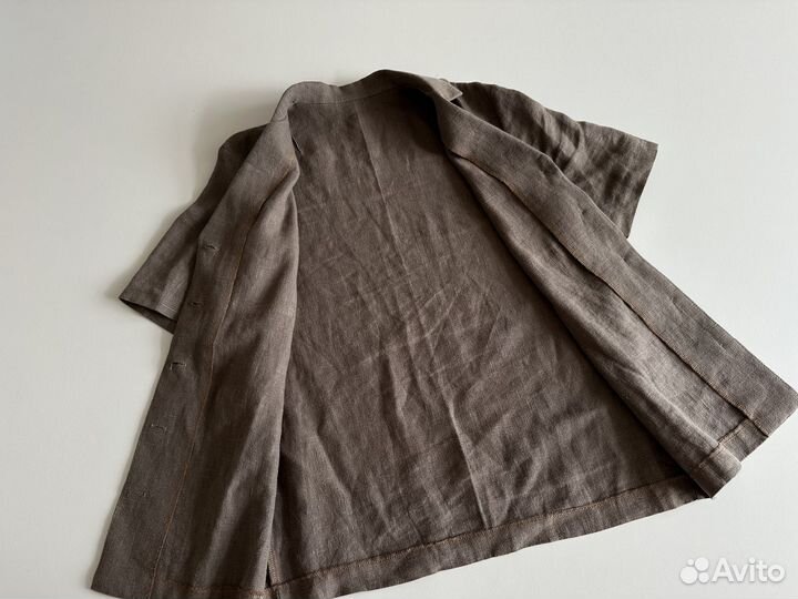 Рубашка лен девочка 10-12 лет Сост.отличное