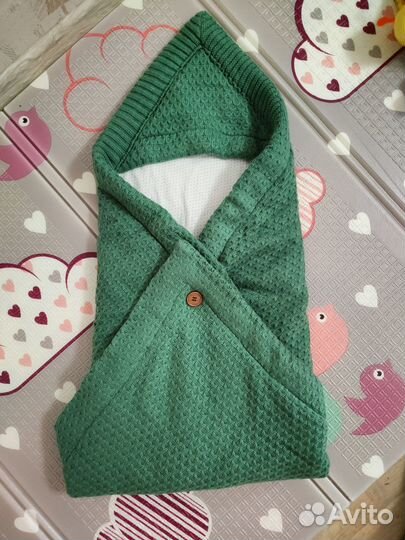 Конверт плед на выписку для новорожденных