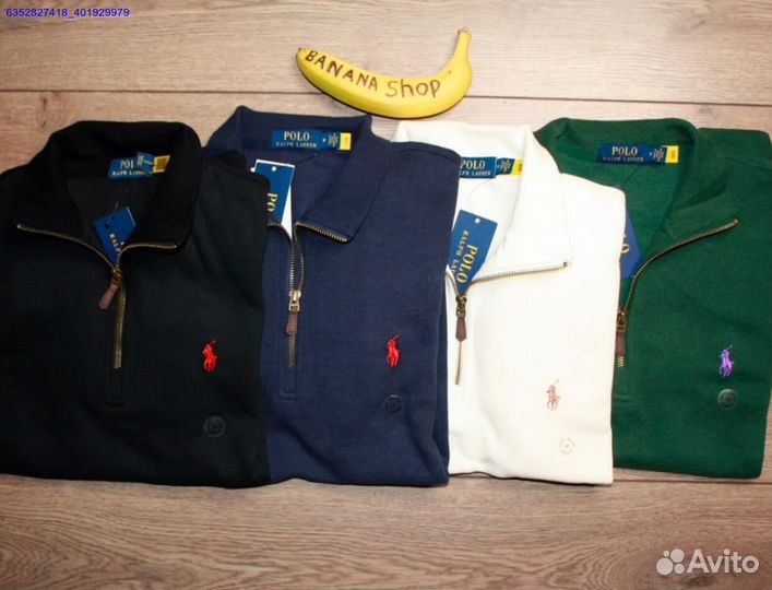 Polo Ralph Lauren джемпер полузамок черный (Арт.93266)