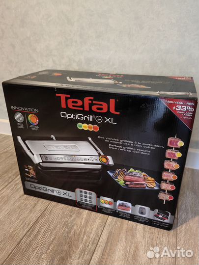 Умный электрогриль Tefal Optigrill+ XL GC722D34
