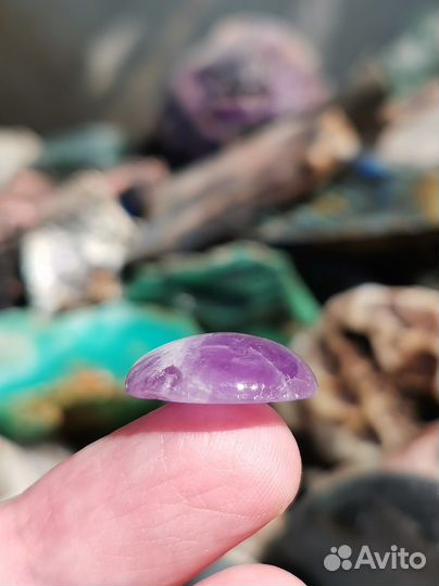 Аметист, кабошон