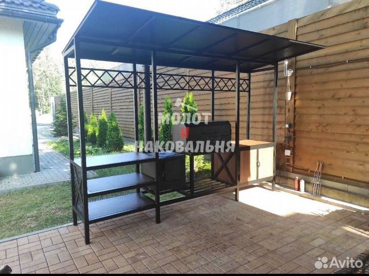 Мангал в стиле лофт