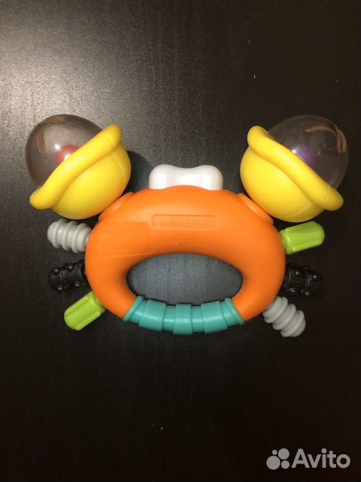 Прорезыватель погремушка крабик