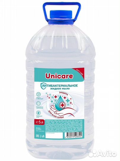 Жидкое мыло unicare 5 л пэт