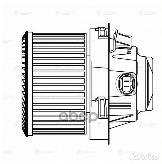 Э/вентилятор отоп. для а/м Peugeot 207 (06) (L