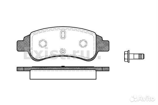Peugeot 207/Partner citroen C4 колодки передние
