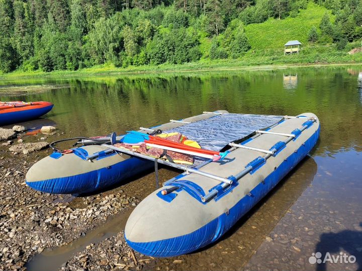 Катамаран туристский надувной 6 и 8-местный
