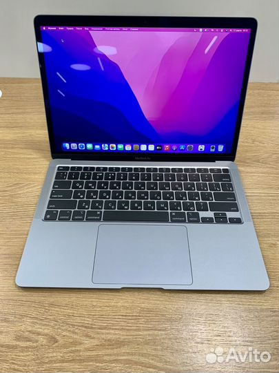 Macbook Air M1 8/256gb Space Gray, 28 циклов+чехол