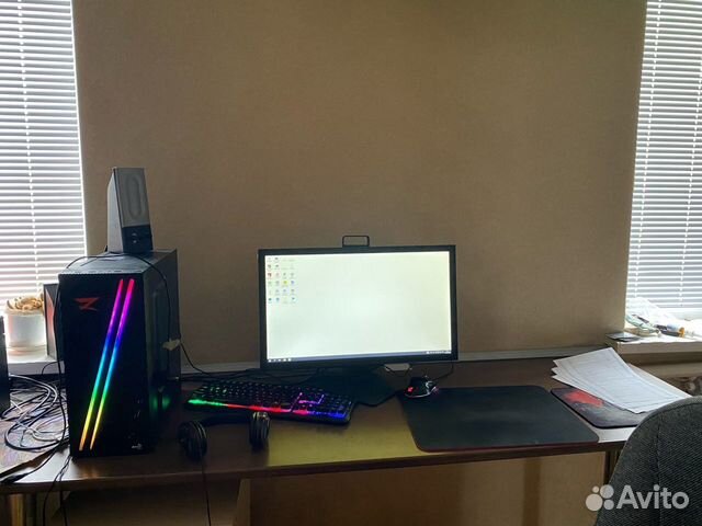 Игровой компьютер с монитором бу купить в Элисте | Электроника | Авито