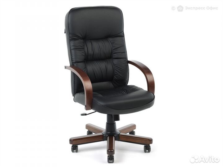 Кресло для руководителя Бюрократ T-9908/walnut