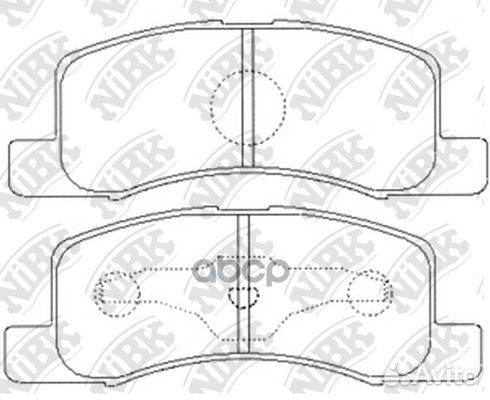 PN3437-nibk колодки дисковые пер. Mitsubishi H