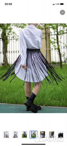 Пояс с бахромой баска