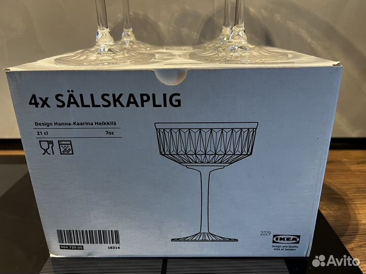 Бокалы для шампанского икеа IKEA