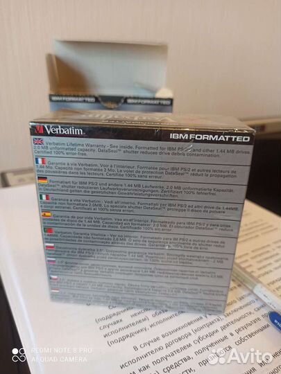 Дискеты 3.5 Verbatim MF 2 HD 14 шт новые